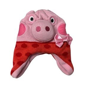 Peppa Pig Pink and Red Fleece Hat